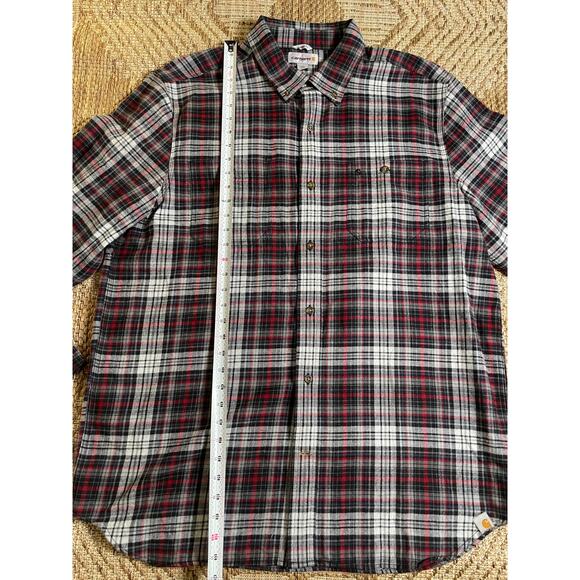Carhartt Plaid Sz XL 100% Cotton flannel button front - Picture 8 of 9